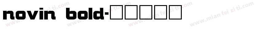 novin bold字体转换